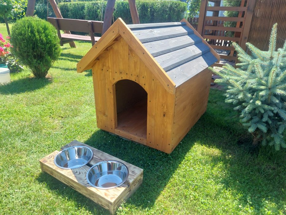 Buda budy dla psa z desek heblowanych solidne