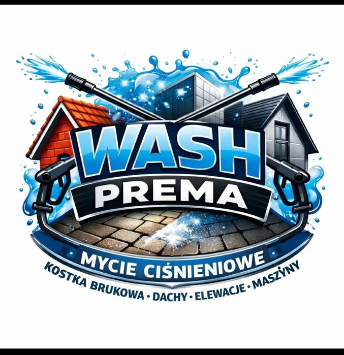 Mycie wysokociśnieniowe kostki brukowej, elewacji, dachów, maszyn