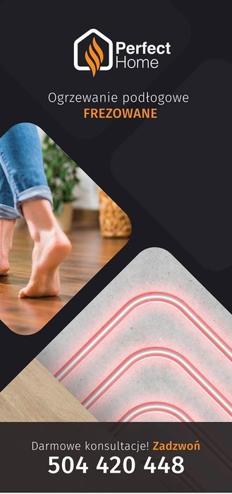 Ogrzewanie podłogowe Frezowanie pod ogrzewanie podłogowe