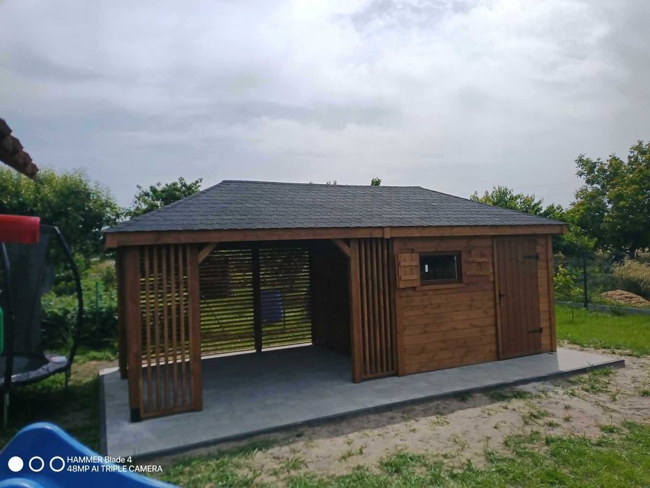 Domek narzędziowy z Altanką 2w1 - * Różne rozmiary/Altana/Wiata/Garaż