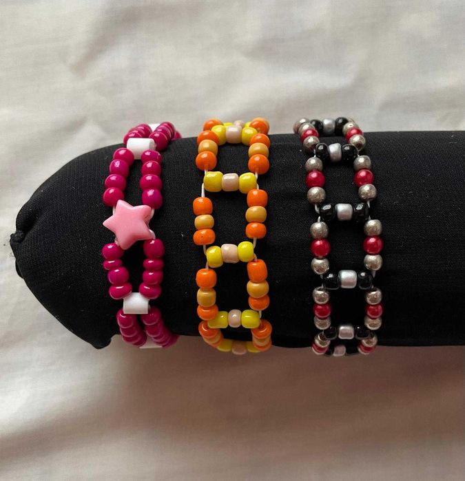 Pulseiras de Missangas artesanais