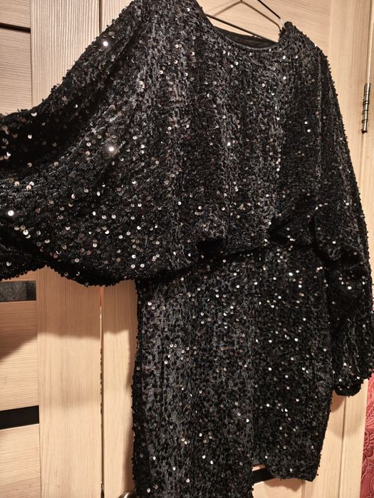 Плаття, святкова сукня велюр в паєтках