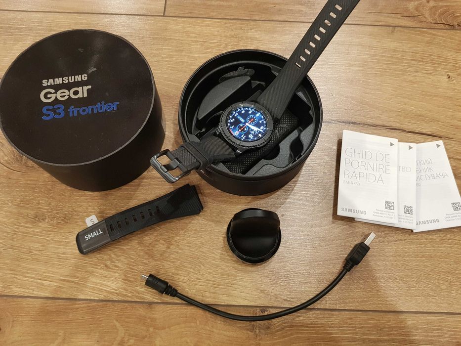Смарт-часы Samsung Gear S3 Frontier SM-R760, Оригинал, черн/титан мат
