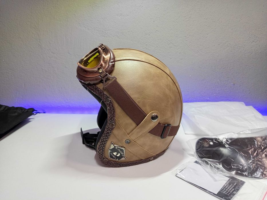 Capacete Rosto Aberto Novo