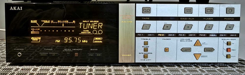 Amplituner vintage AKAI model AA-M3 sprawdzony, sprawny