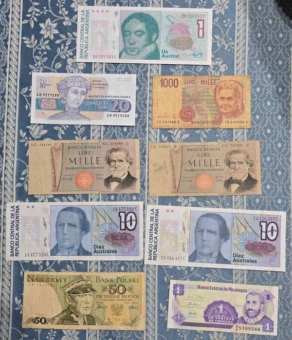 Notas estrangeiras e nacionais