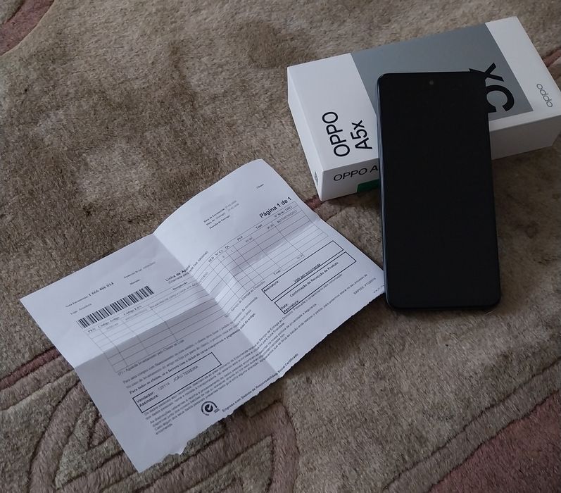 Smartphone Oppo A5x de 4/128gb e fatura, NUNCA USADO