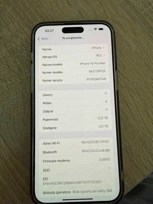 iPhone 15 Pro Max 1TB