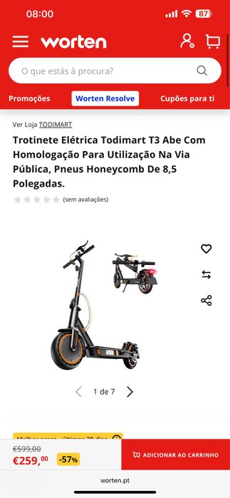Trotinete Eletrica Nova - 2026