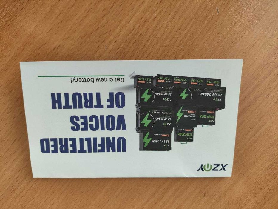 НОВА Акумуляторна батарея XZNY LiFePo4 12.8v 100Ah  з вбудованим BMS