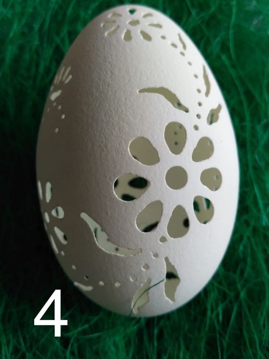 Ażurowa pisanka jajo gęsie