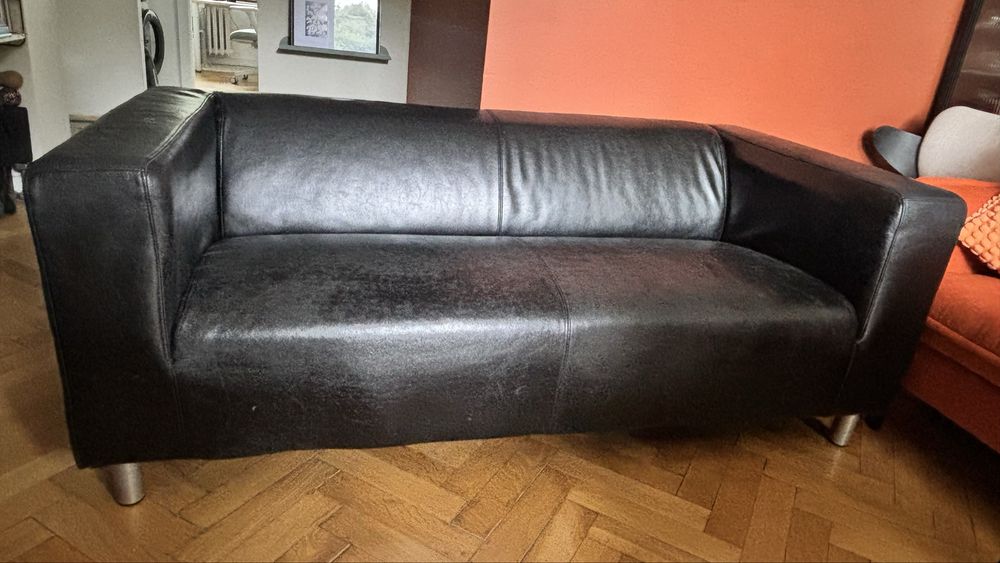 Sofa IKEA Klippan Skóra naturalna
