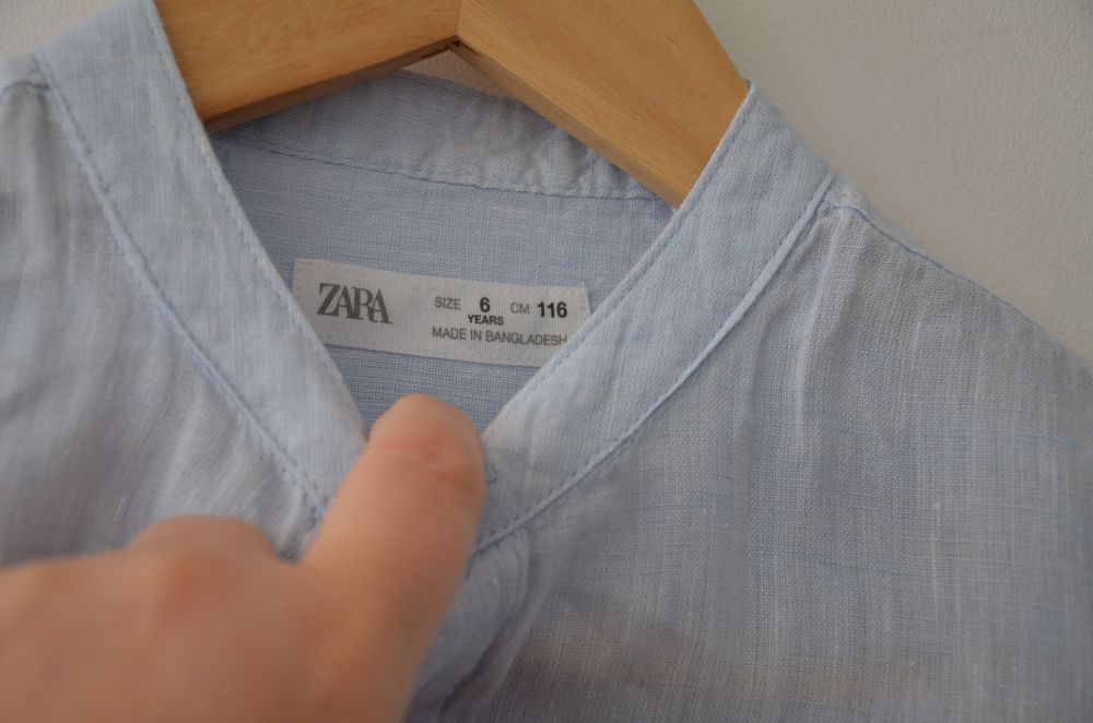 koszula dla chłopca Zara 116 cm 6 lat 100% len