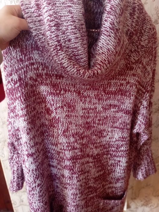 Светр в'язаний ,туніка шерсть