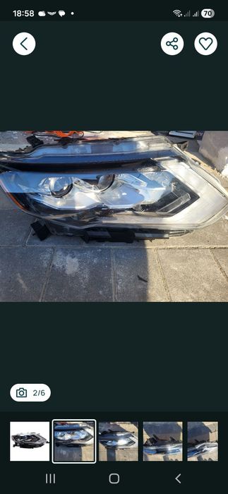 Фара Nissan rogue T32 full led