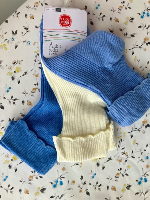 3 pary skarpet ze Smyka, rozmiar 28-30