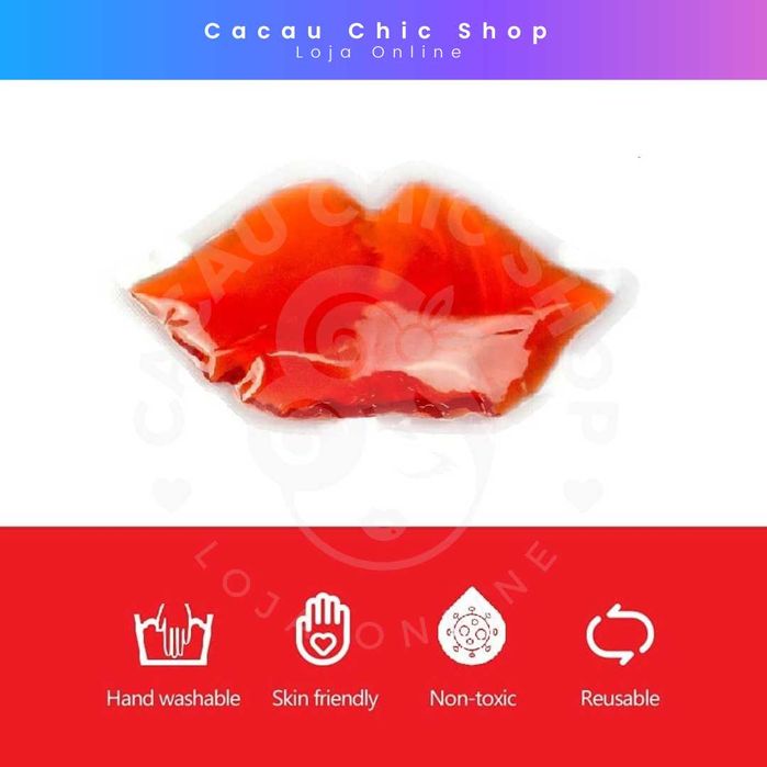 Bolsa Gel Lips Red - Gelo Reutilizável / Micropigmentação Microblading