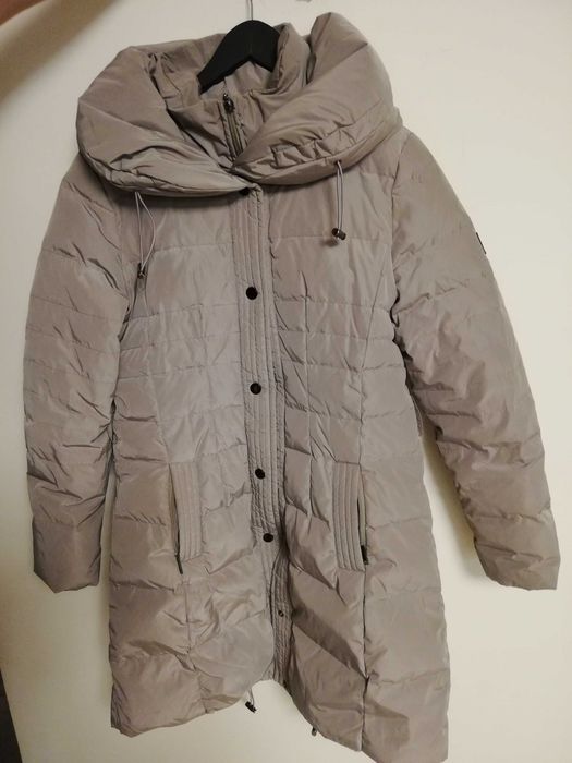 parka puchowa Monnari L 40 płaszcz puchowy Monnari L 40 szara