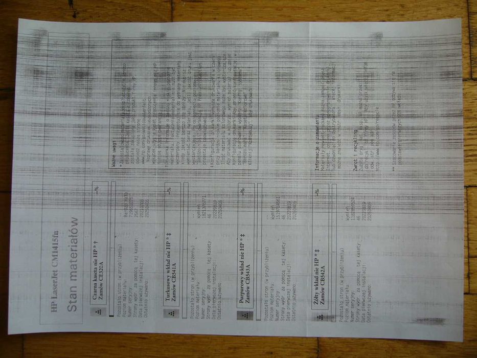 Drukarka HP LaserJet Pro CM1415fn MFP