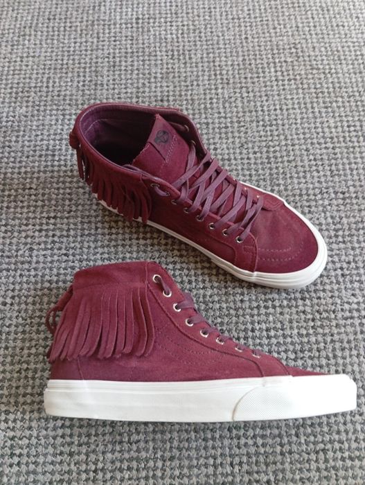 Buty damskie trampki sneakersy Vans Sk8-Hi w wersji z frędzlami r. 41