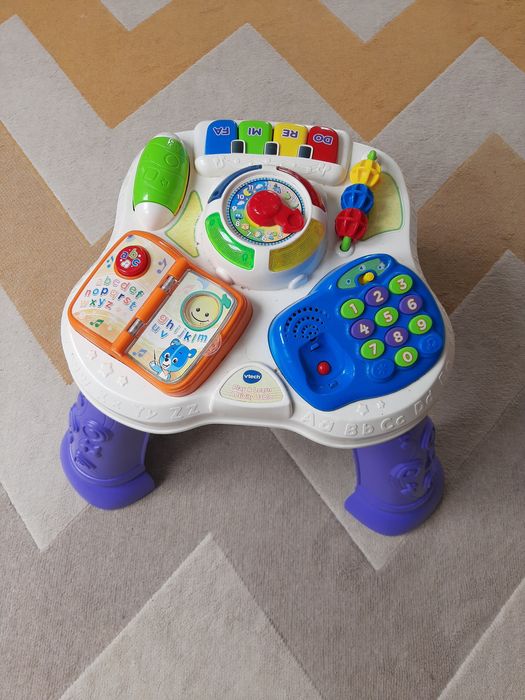 Stolik stoliczek edukacyjny vtech manipulacyjny sensoryczny montessori