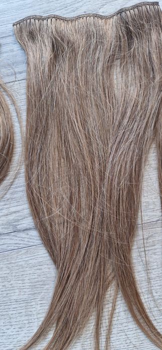 Włosy naturalne azjatyckie ciemny blond Clip in 39 cm, 125 g doczepian