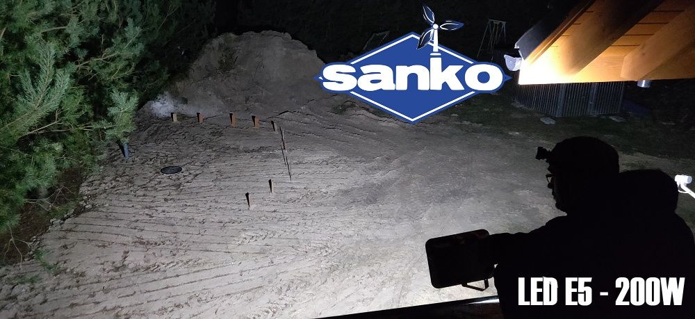 Lampa solarna SANKO LED E5 (200W) + panel słoneczny 40W
