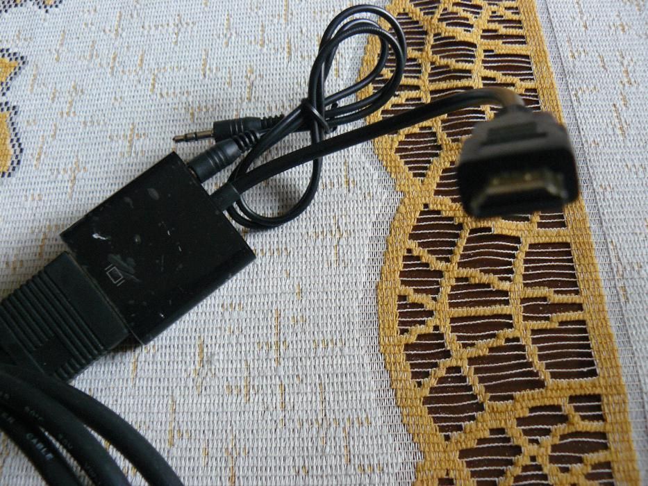 Z Hdmi na Vga z audio PS4 XBOX monitoring monitor projektor komputer