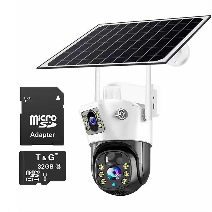 Бездротова 4G-камера TP-15 V380 із сонячною панеллю+ SD card 32GB +SIM