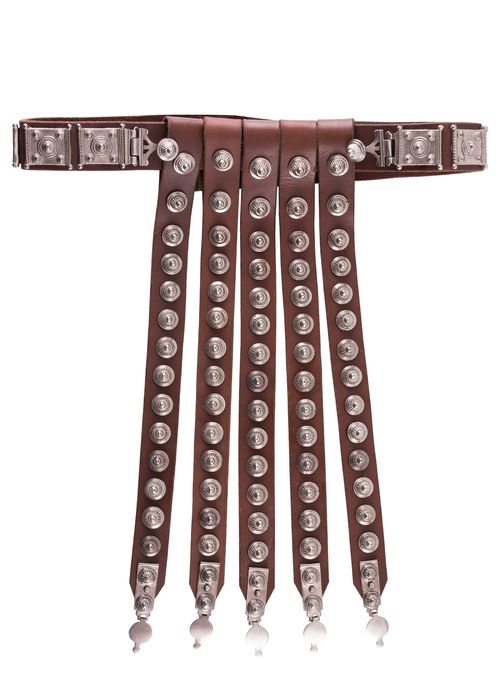 Obręcz, Rzymski Pas Legionowy, Rgzm, Skóra I Ocynowany Mosiądz - Bm