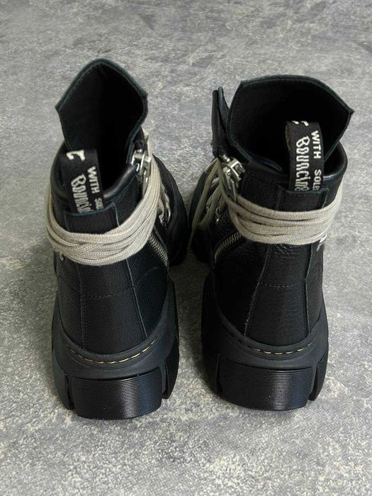 Rick Owens Dr.Martens Mega Lace Boot черевики чорні DRKSHDW ботинки
