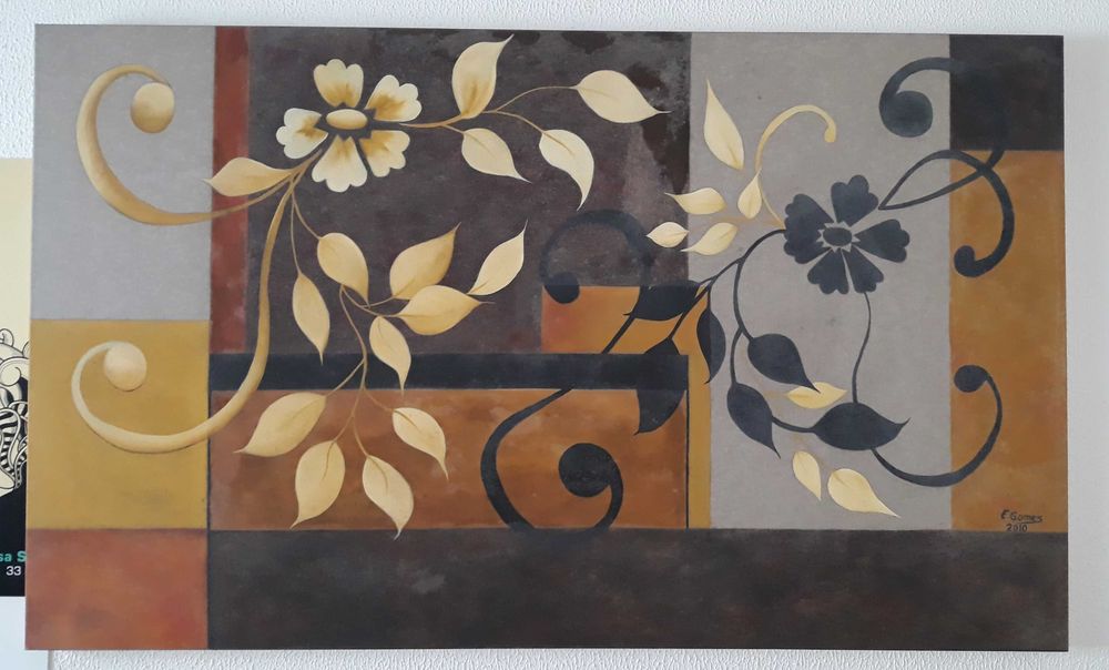 Tela pintada a óleo