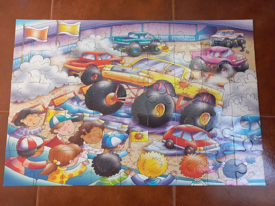 Puzzle infantil Grafix Giant Monster Truck 45 peças