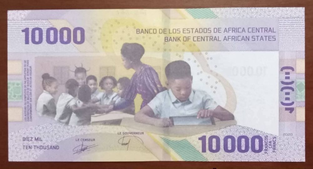 Nota UNC 10 000 CFA- Estados África Central
