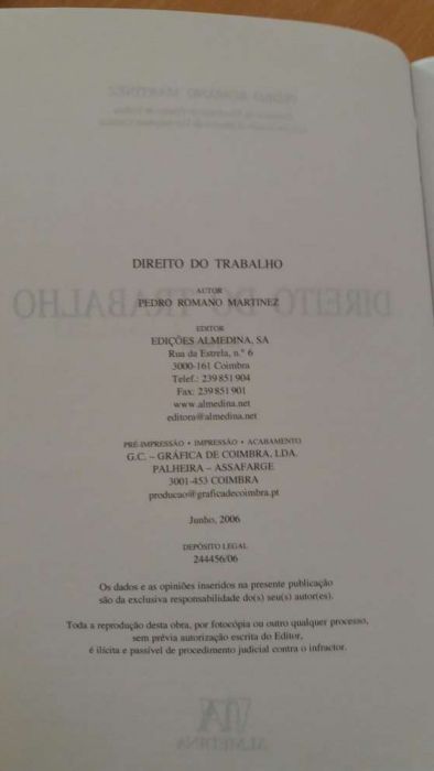 Direito do Trabalho - Pedro Romano Martinez Almedina