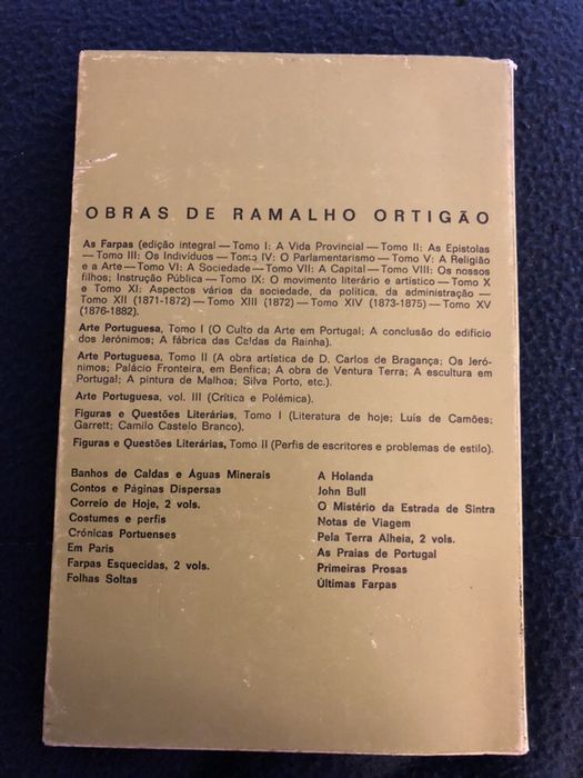 1970 Ramalho Ortigao | As Farpas VII (portes gratuitos)