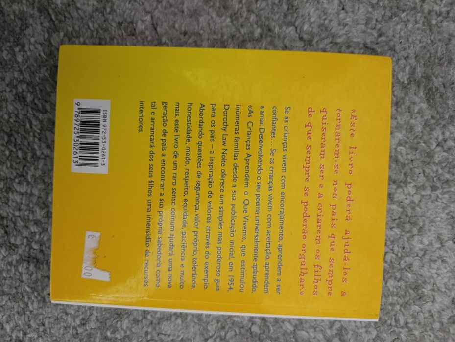 As Crianças Aprendem o que Vivem (portes incluídos)