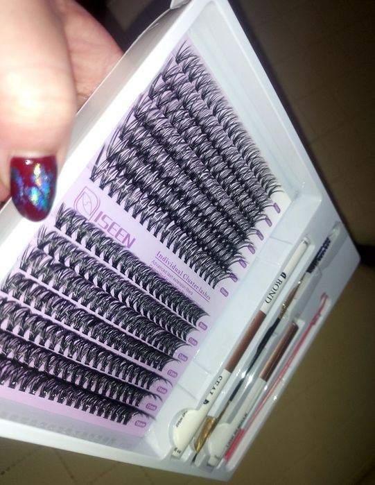 Mega duzy Zestaw do robienia rzęs Kępki 2D i 3D#rzęsy bondingowe