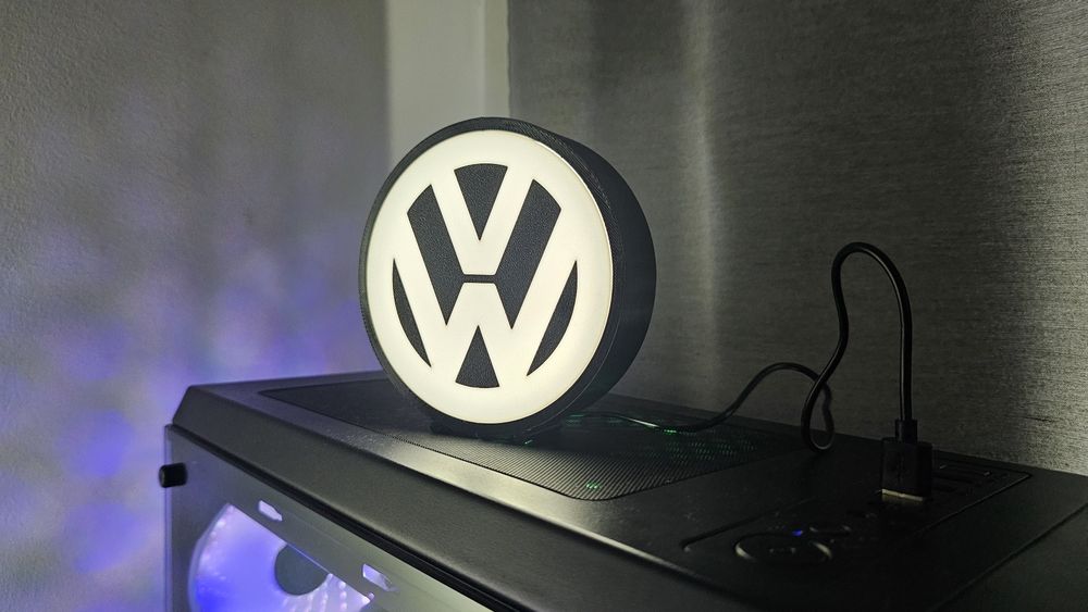 Luminária LED VW USB - Personalizável