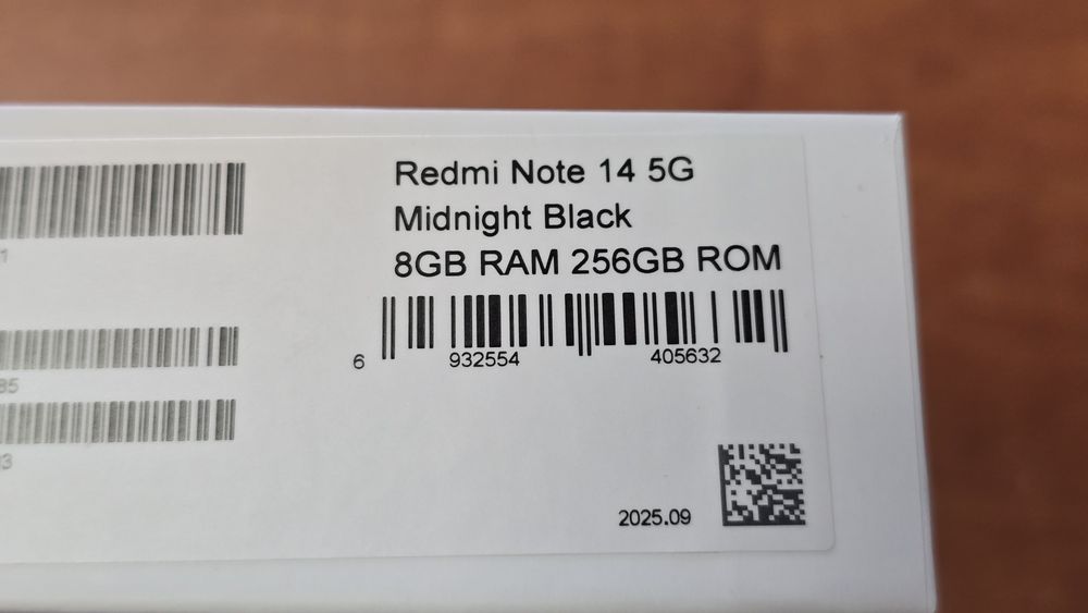 NOWY Xiaomi Redmi Note 14 5G Dual Sim 256GB/8GB RAM czarny, gwarancja