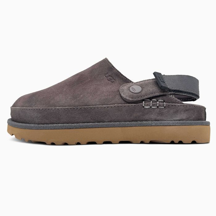 Уггі UGG Goldenstar Clog Grey premium БЕЗ ХУТРА осінні угги клоги