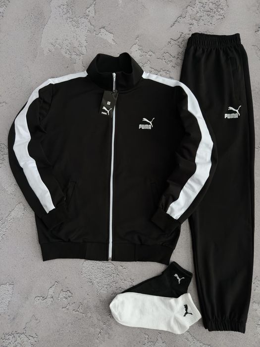 Костюм Спортивний Чоловічий PUMA Stoner! Спортивный Костюм Мужской PUMA! Материал Двухнитка Весна-Лето! Костюм + Шкарпетки у ПОДАРУНОК!