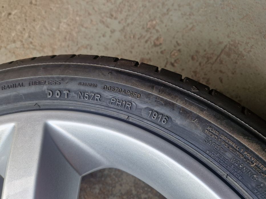 Felgi aluminiowe 17 z oponami letnimi 225/45 R17 do Opla jak nowe