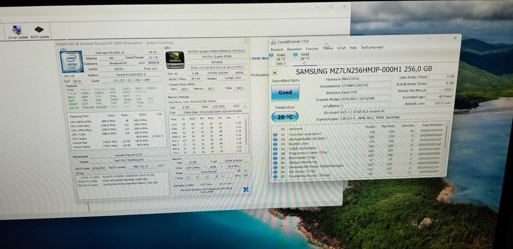 Робоча станція  HP Z840 Workstation 2x  Xeon E5-2650/32GB/256/p2000