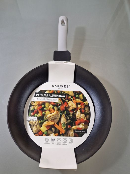 Patelnia Aluminiowa 28 cm do Wszystkich Rodzajów Kuchenek