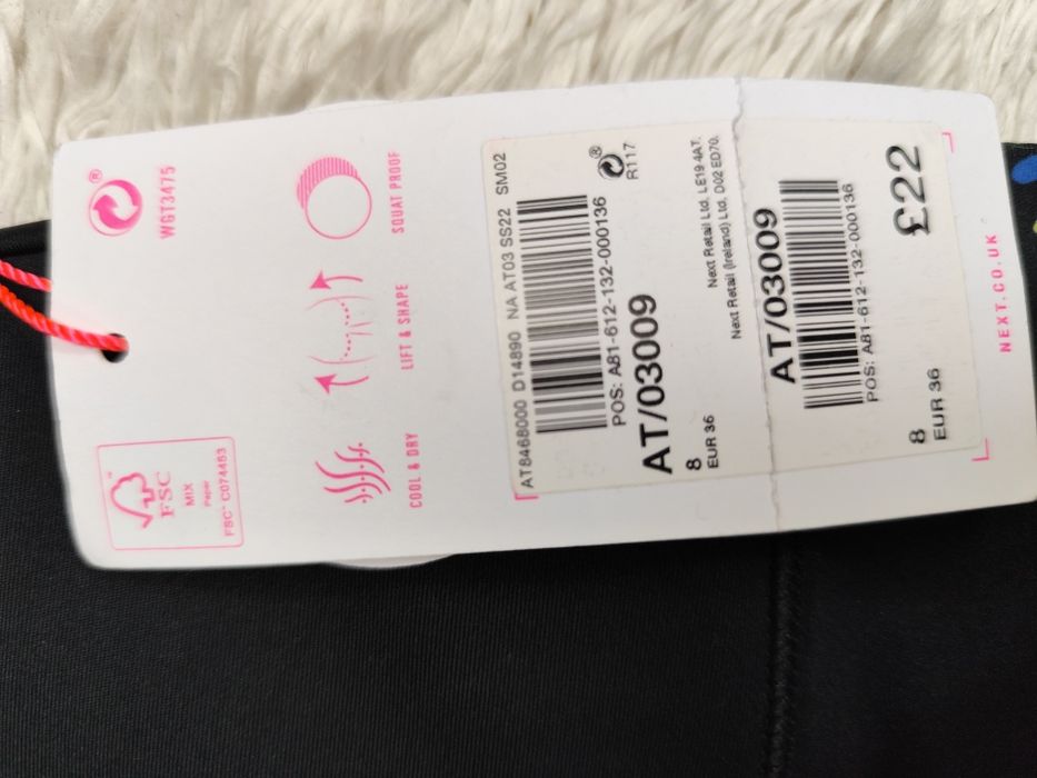 Leginsy treningowe do kolan nowe next 36