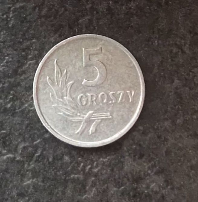 Montea 5 groszy z 1958roku