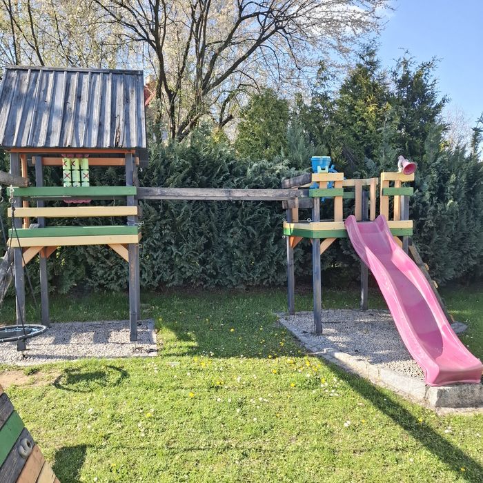Plac zabaw ogrodowy do ogrodu duży plus GRATIS