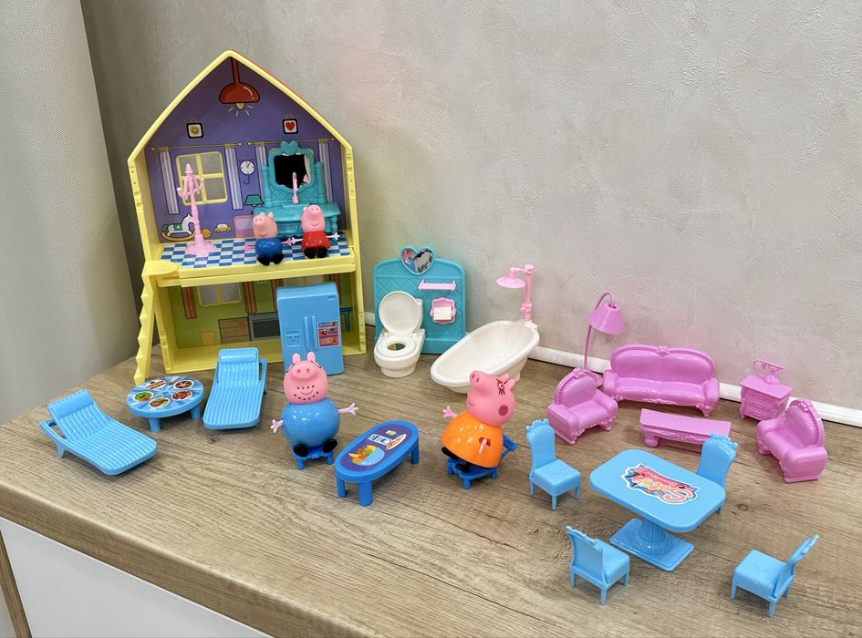 Будиночок свинки Пеппи (Peppa Pig) з меблями + 4 героя