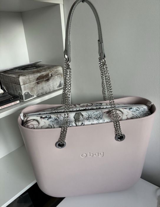 Komplet obag o bag standard classic rosa smoke pudrowy róż